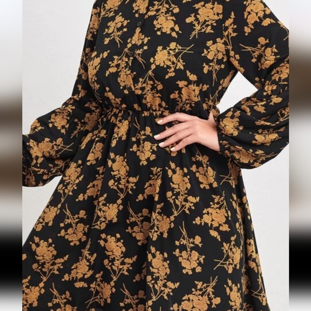 Floral Long Sleeve Dress